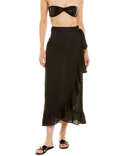 Melissa Odabash Danni Wrap Skirt - Black