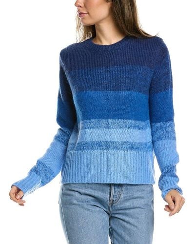 Lea & Viola Ombre Wool-blend Sweater - Blue