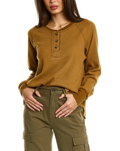 Project Social T Perth Henley Top - Brown