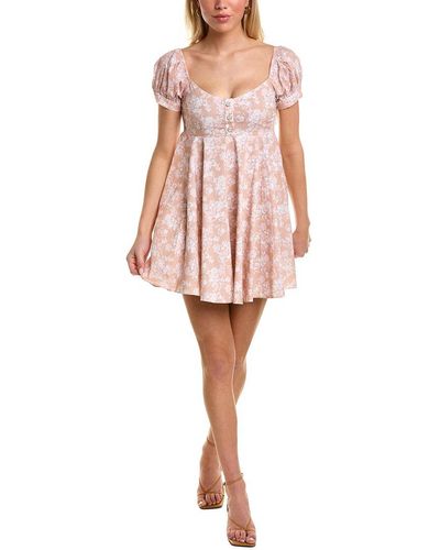 Caroline Constas Dina Mini Dress - Pink