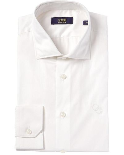 Class Roberto Cavalli Comfort Fit Dress Shirt - White