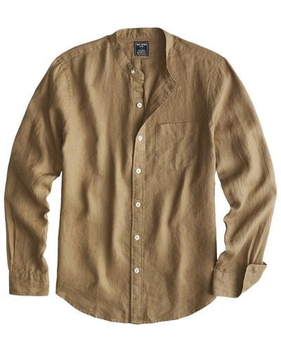 Todd Synder X Champion Linen Collared Shirt - Brown
