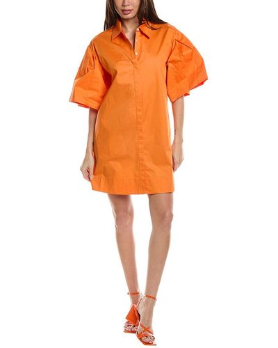 Jason Wu Balloon Sleeve Shirtdress - Orange