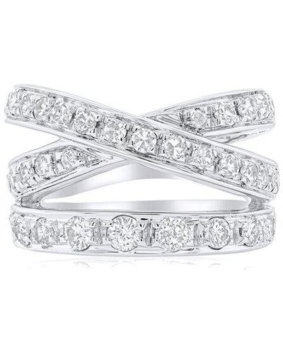 Diana M. Jewels Fine Jewelry 14k 1.00 Ct. Tw. Diamond Half-set Ring - Multicolor
