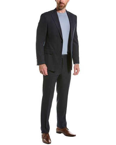 English Laundry Suit With Flat Front Pant - Black
