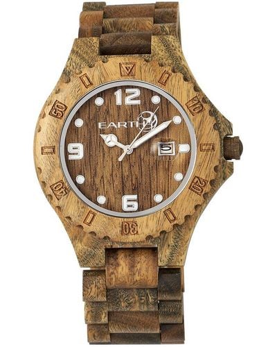 Earth Wood Unisex Raywood Watch - Metallic