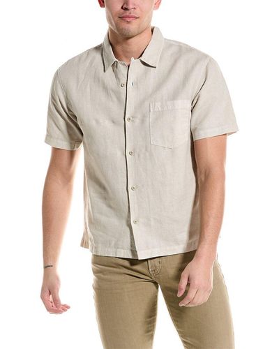 AG Jeans Foster Linen-blend Shirt - White