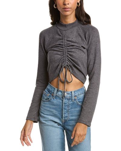 Project Social T Dreamiest Ruched Top - Grey