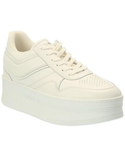 Celine Block Leather Sneaker - White