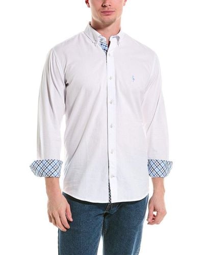 Tailorbyrd Pinpoint Stretch Shirt - White