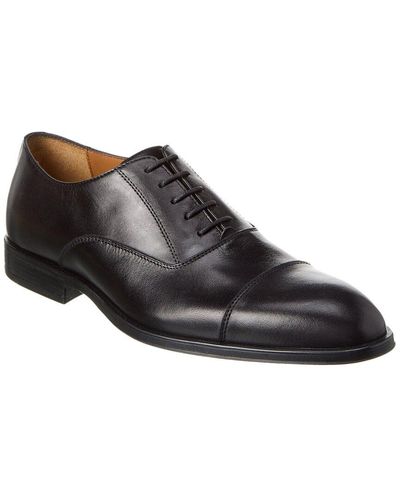 Antonio Maurizi Cap Toe Leather Oxford - Black