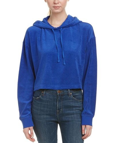 Juicy Couture Micro-terry Hooded Pullover - Blue