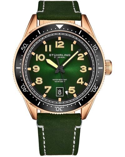 Stuhrling Men's Monaco Watch - Green