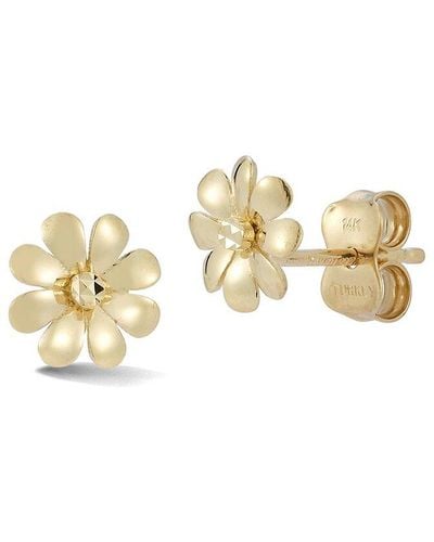Ember Fine Jewelry 14k Flower Studs - Metallic