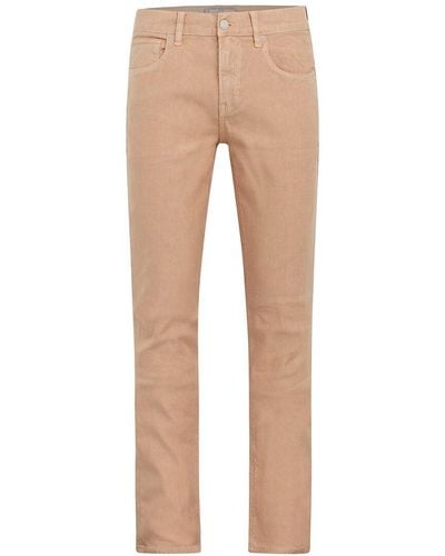 Hudson Jeans Blake Linen-blend Slim Straight Pant - Natural
