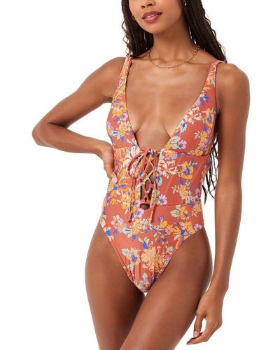 L*Space L* Printed Belle One-piece - Red