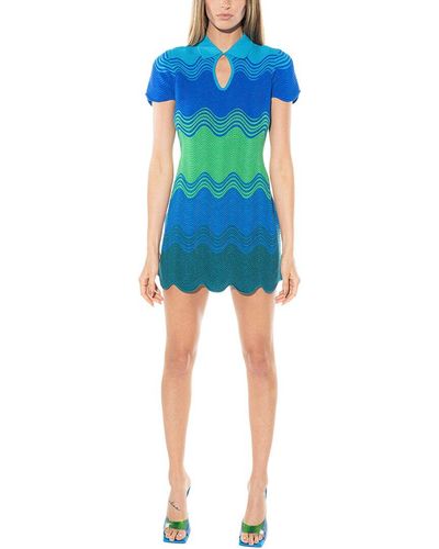 Torn By Ronny Kobo Bridget Dress - Blue