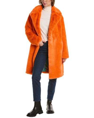 Orange Apparis Coats for Women | Lyst