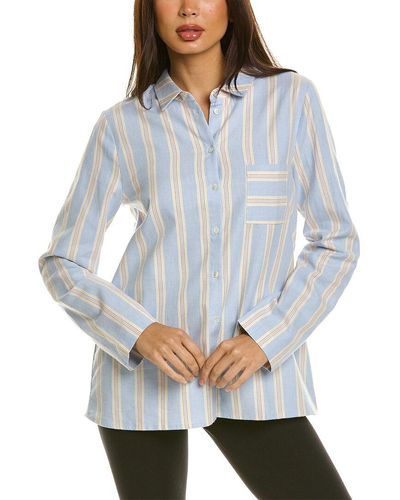 Hanro Loungy Nights Flannel Shirt - Grey