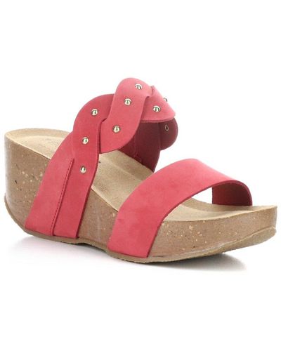 Bos. & Co. Bos. & Co. Larino Suede Sandal - Pink