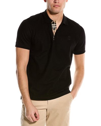 Burberry Monogram Motif Polo Shirt - Black