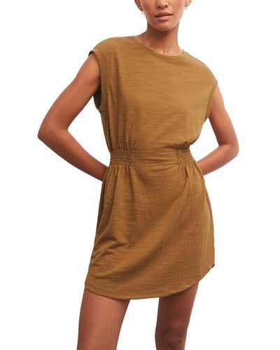 Z Supply Rowan Textured Knit Dress - Brown
