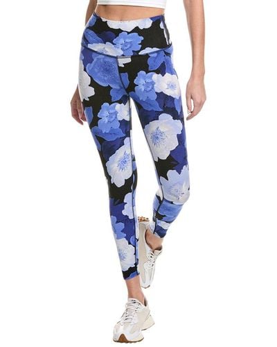 Electric and Rose Sunset Slim Fit Legging - Blue