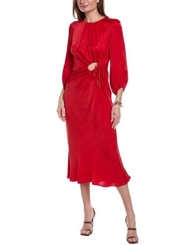FARM Rio Cutout Maxi Dress - Red