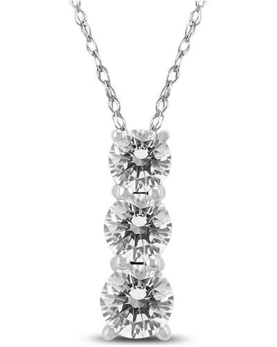 The Eternal Fit 14k 0.96 Ct. Tw. Diamond Pendant Necklace - White