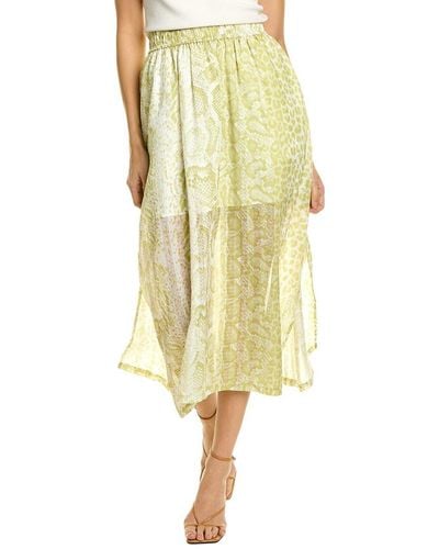 AllSaints Clara Midi Skirt - Yellow