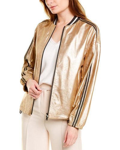 Metallic Leather jackets for Women | Lyst