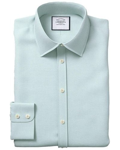 Charles Tyrwhitt Egyptian Lattice Extra Slim Fit Shirt - Blue