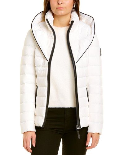Mackage Andrea-rl Leather-trim Jacket - White