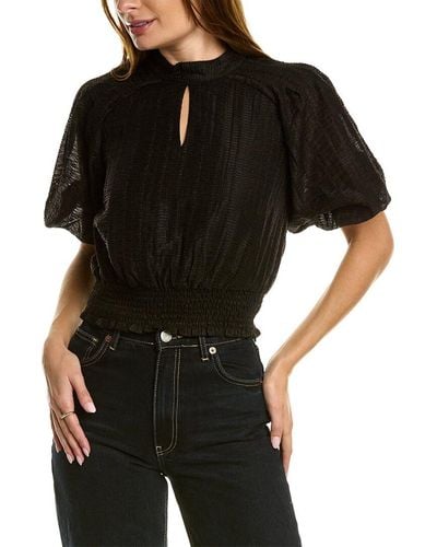 Gracia Bell Sleeve Top - Black
