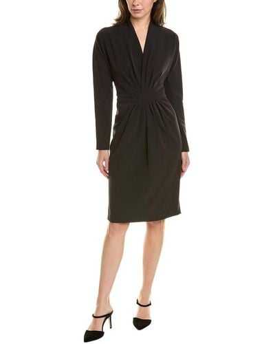 Donna Karan Tech Tuck Sheath Dress - Black