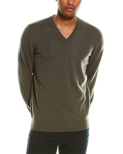 Brunello Cucinelli Cashmere V-neck Sweater - Green