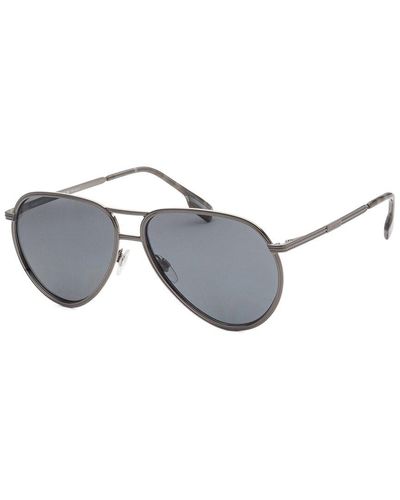 Burberry Be3135 59mm Polarized Sunglasses - Metallic