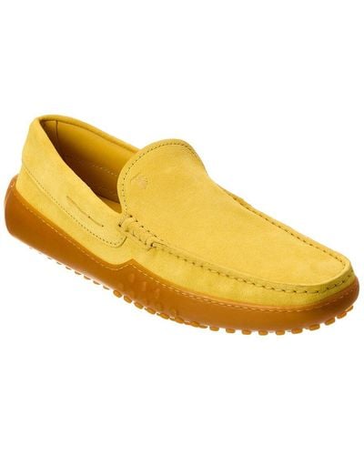 Tod's Gommino Suede Loafer - Yellow