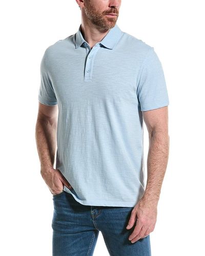 Vince Slub Polo Shirt - Blue