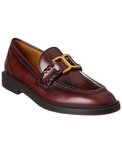 Chloé Marcie Leather Loafer - Brown