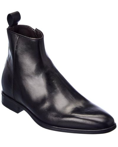 M by Bruno Magli Milton Leather Boot - Blue