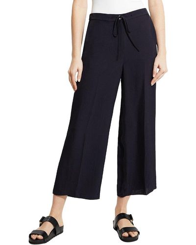 Theory Wide Crop Pant - Blue