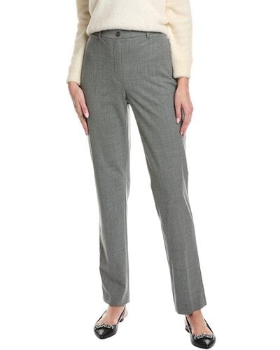 Michael Kors Samantha Pleated Tapered Pants - Gray