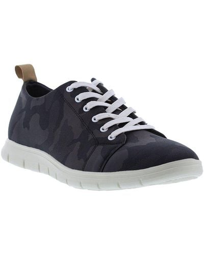 French Connection Raven Canvas Trainer - Blue