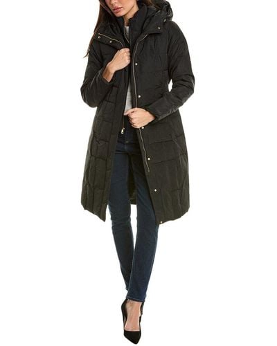 Cole Haan Signature Quilted Down Coat - Black