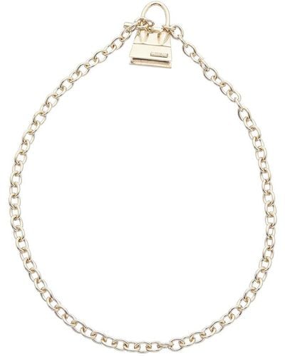 Jacquemus Le Collier Chiquito Barre Charm Toggle Necklace - Metallic