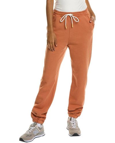 Monrow Oversized Sweatpant - Orange