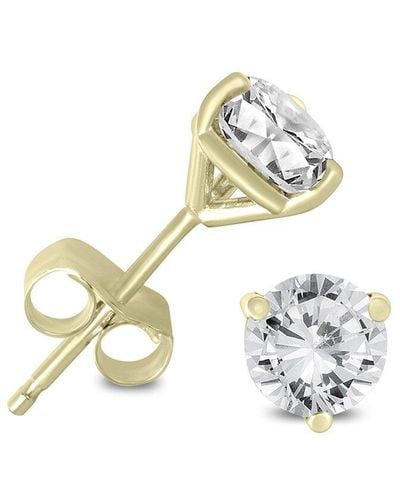 Monary 14k 0.71 Ct. Tw. Diamond Earrings - Metallic