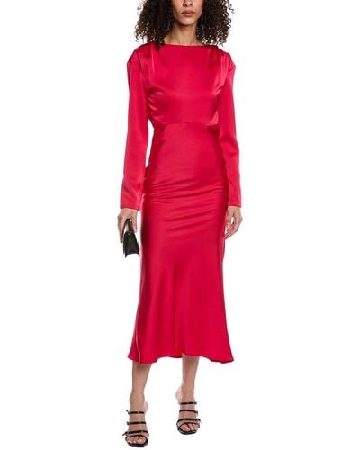 Beulah London Cowl Back Gown - Red