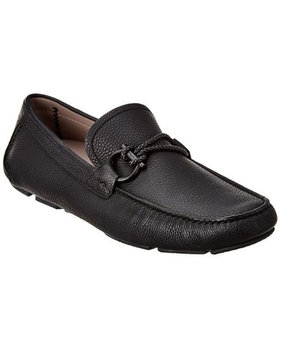 Ferragamo Ferragamo Front 4 Leather Loafer - Black